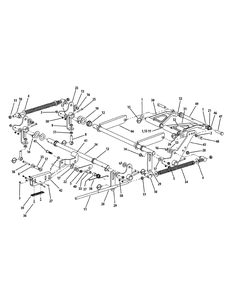 Lift Assembly Diagram and Parts List for M60-KW (53AI8CT6050-31HP-OHV)(2010) Cub Cadet Lawn Tractor